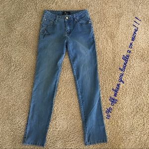 Dolce & Gabbana Sequined Light Wash Jeans